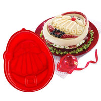 Formă de copt din silicon - Moș Crăciun - 24 x 30 x 4.5 cm