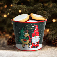 Ghiveci decorativ din metal – model spiriduș – 13 x 11 cm