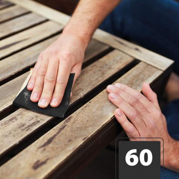 Hârtie abrazivă - granulație 60 - albastră - 230 x 280 mm - 5 buc/pachet