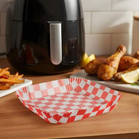 Hârtie de Coacere pentru Air Fryer - Cu Model în Carouri