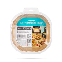 Hartie de copt pentru friteuza cu aer - pătrată - 20 cm - 50 buc/pachet