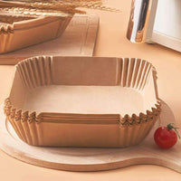 Hartie de copt pentru friteuza cu aer - pătrată - 20 cm - 50 buc/pachet