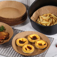 Hartie de copt pentru friteuza cu aer - rotunda - 20 cm - 50 buc/pachet