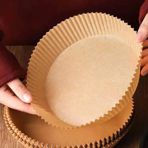 Hartie de copt pentru friteuza cu aer - rotunda - 20 cm - 50 buc/pachet