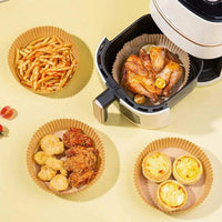 Hartie de copt pentru friteuza cu aer - rotunda - 20 cm - 50 buc/pachet