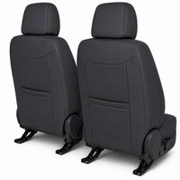 Huse auto premium 5 locuri Carguard Deluxe piele ecologică perforată - negru