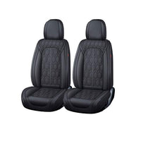 Huse auto premium 5 locuri Carguard Deluxe piele ecologică perforată - negru