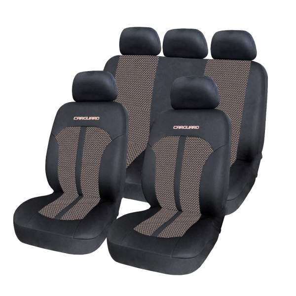 Resigilat - Huse universale premium pentru scaune auto bej+negru - CARGUARD