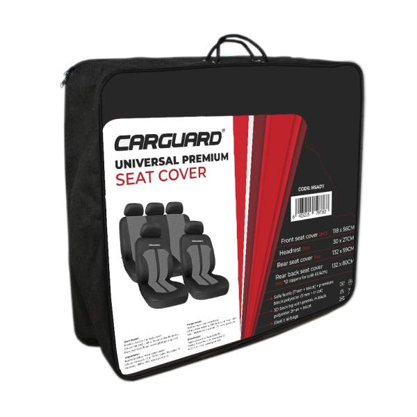 Huse universale premium pentru scaune auto gri+negru - CARGUARD