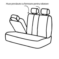 Huse universale premium pentru scaune auto rosu+negru - CARGUARD