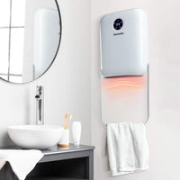 Încălzitor de perete cu suport pentru prosoape - 800/2000W - 240V - alb