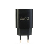 Încărcător Rapid Universal cu USB-A (QC 3.0) și USB-C PD 20W - Negru