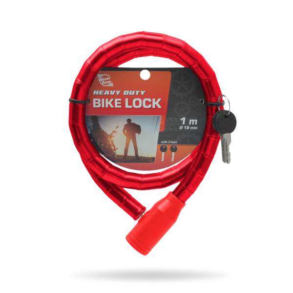 Lacăt pt. bicicletă tip role de oţel Ø18 mm