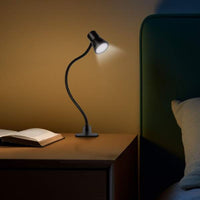 Lampă de birou flexibilă cu clemă – USB – reglaj intensitate și temperatură de culoare – LED – metal