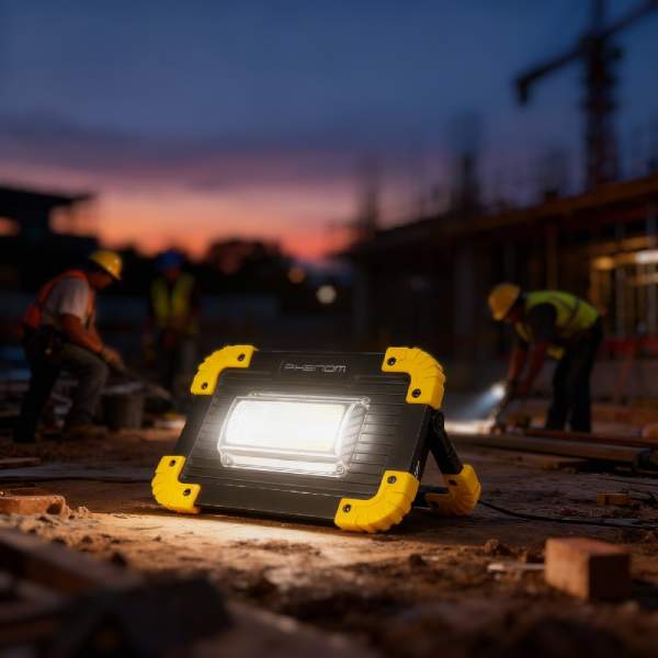 Lampă de Lucru Multifuncțională - 1000 Lumeni LED COB - Acumulată Li-ion - Micro-USB