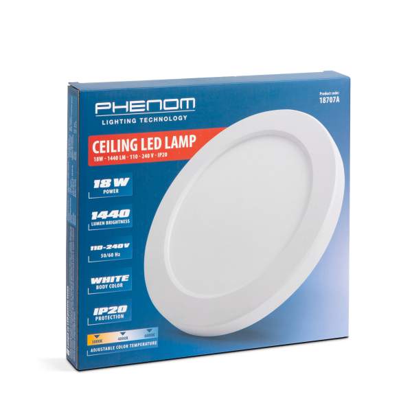 Lampă LED de tavan - 18W - 1440 lm - 110 - 240 V - IP20