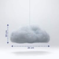 Lampă Magică Nor - 16 LED RGB - 3 x AAA - 25 x 20 x 15 cm