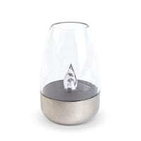 Lampă solară - lumănare - efect de flacără - 1 LED alb cald - 6 x 9 cm