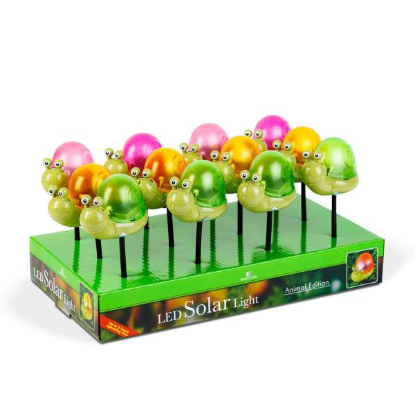 Lampă solară - melc - LED alb - 10 x 6 x 15 cm