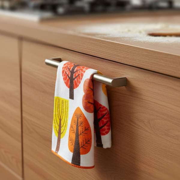 Lavetă din microfibră cu model de toamnă – set 2 bucăți