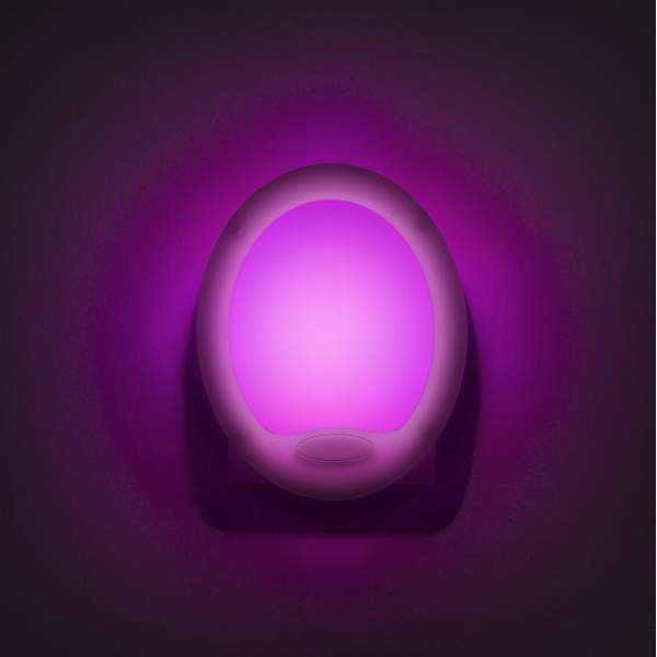 Lumina de veghe LED cu colori alternante Premium "Smooth" - 7 LED