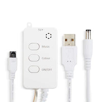 Lumină inteligentă șir - stea - USB - 25 LED-uri RGB - 5 m - Bluetooth