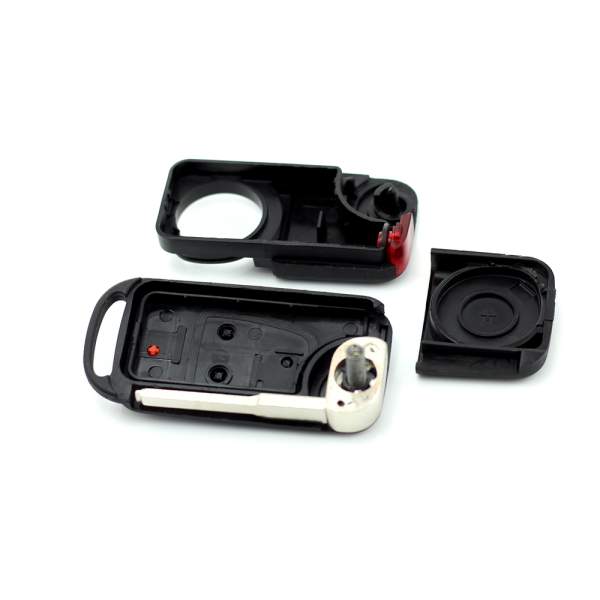 Mercedes Benz - Carcasa tip cheie briceag cu 3 butoane, buton panica, lama 2 "piste"