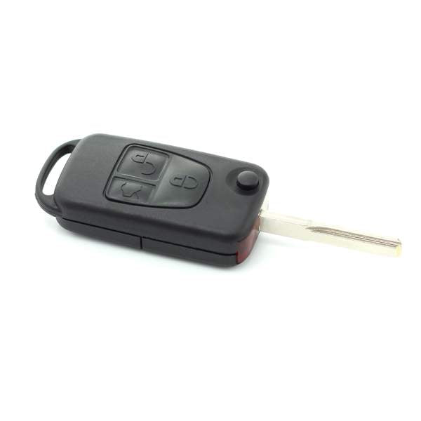 Resigilat - Mercedes Benz - Carcasa tip cheie briceag cu 3 butoane, lama 2 "piste"