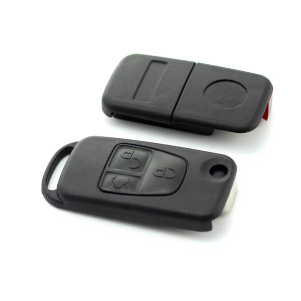 Mercedes Benz - Carcasa tip cheie briceag cu 3 butoane, lama 2 "piste"