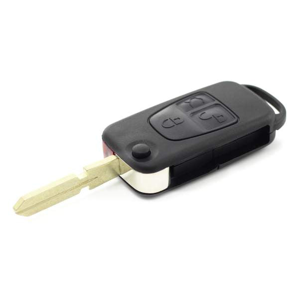 Mercedes Benz - Carcasa tip cheie briceag cu 3 butoane, lama 4 "piste"