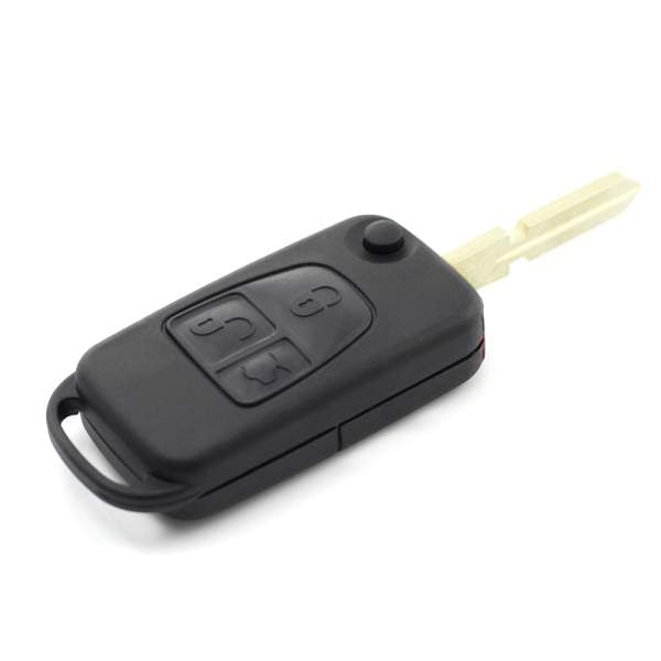 Mercedes Benz - Carcasa tip cheie briceag cu 3 butoane, lama 4 "piste"