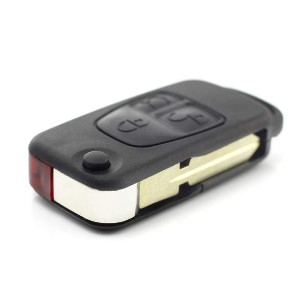 Mercedes Benz - Carcasa tip cheie briceag cu 3 butoane, lama 4 "piste"