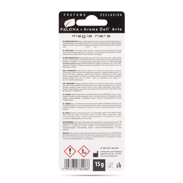 Odorizant Auto Paloma Aroma Del 'Arte Magia Nera
