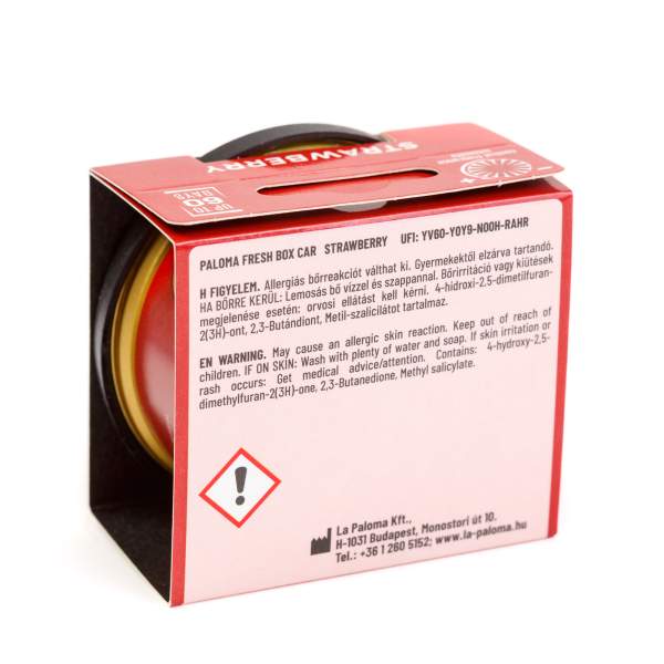Odorizant auto Paloma Fresh Box Strawberry 25g