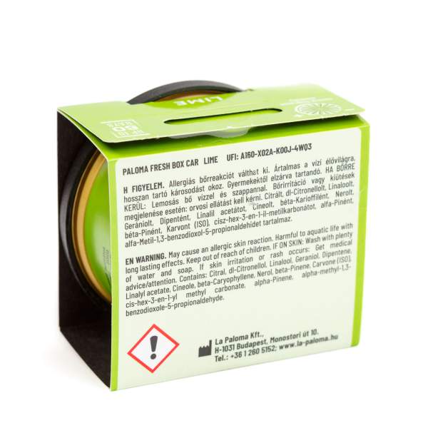 Odorizant auto Paloma Fresh box - Lime - 25 g