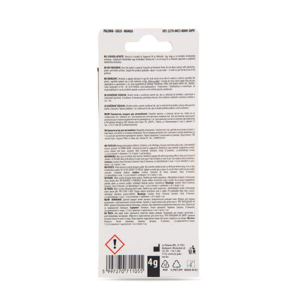 Odorizant auto Paloma Gold Fresh Fruit - Mango