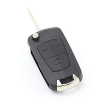 Opel - Carcasa tip cheie briceag cu 3 butoane, lama pe stanga