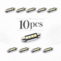 Pachet 10 Leduri auto Sofit 41mm 3W can-bus Carguard