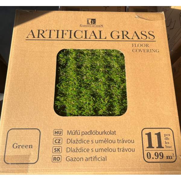 Pardoseală din iarbă artificială - 30 x 30 cm - 11 buc/pachet