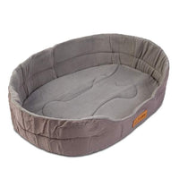 Pat pentru câini - 100 x 68 x 15 cm - gri