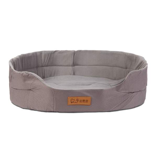 Pat pentru câini - 100 x 68 x 15 cm - gri