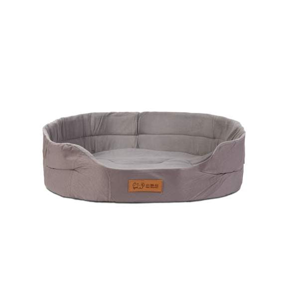 Pat pentru câini - 40 x 30 x 11 cm - gri