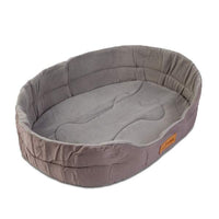 Pat pentru câini - 80 x 57 x 13 cm - gri