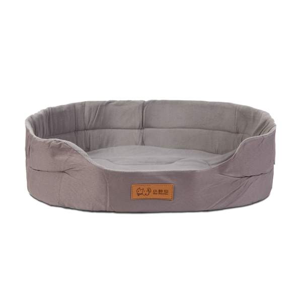 Pat pentru câini - 80 x 57 x 13 cm - gri