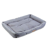 Pat pentru câini - 100 x 67 x 15 cm - gri