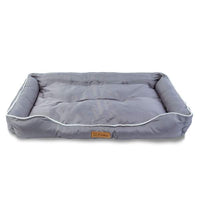 Pat pentru câini - 100 x 67 x 15 cm - gri