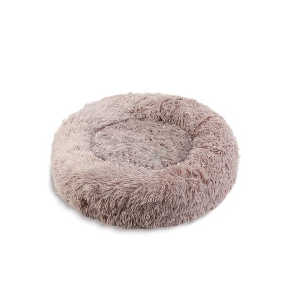 Pat pentru câini - rotund - marimea "M" - 60 cm - maro deschis