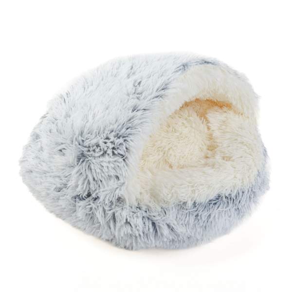 Pat pentru pisici - rotund - 50 cm - gri