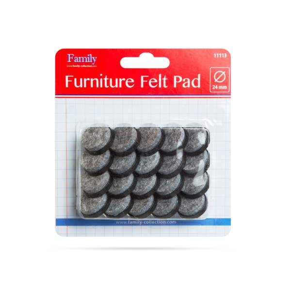 Picioare de fetru pentru mobilă (cu cui) 20buc. / pachet - gri