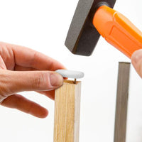 Picior alunecos pentru mobilă - alb - 43 x 18 mm - 4 buc